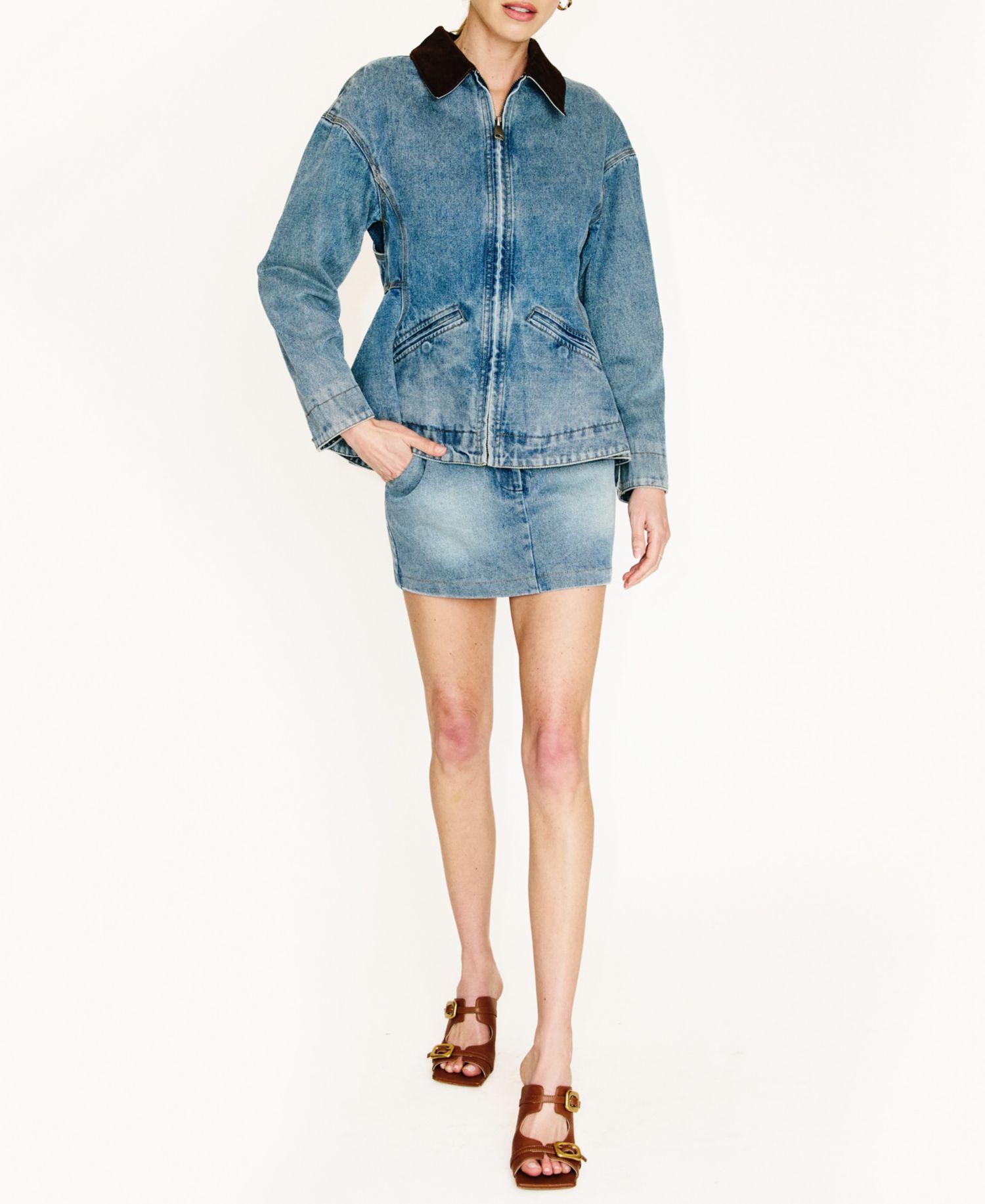 Women's Mottle Mini Skirt