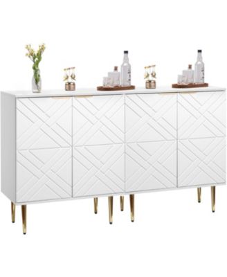 Kitchen Buffet Cabinet, 58" Sideboard Cabinet, Storage Cabinet with Doors, Modern Coffee Bar for Kitchen, Dining Room, Hallway.