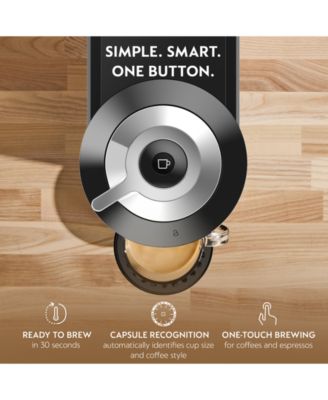 Vertuo Next Deluxe Coffee and Espresso Machine by Breville, Dark Chrome with Aeroccino Milk Frother