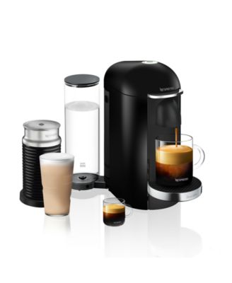 Vertuo Plus Deluxe Coffee and Espresso Machine by Breville, Black with Aeroccino Milk Frother