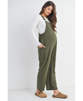 Maternity Straight Leg Adjustable Overalls