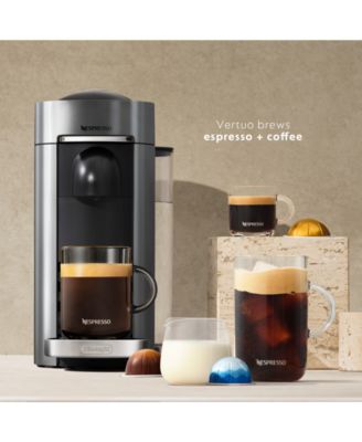 Vertuo Plus Deluxe Coffee and Espresso Machine by De'Longhi in Titan