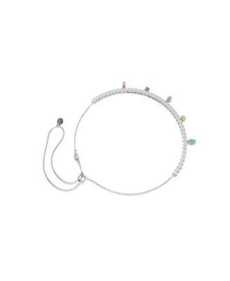 Ariana Grande x Rhodium Plated Multicolored Tennis Necklace
