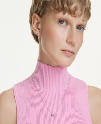 Ariana Grande x Rhodium Plated Multicolored Necklace and Earrings Set