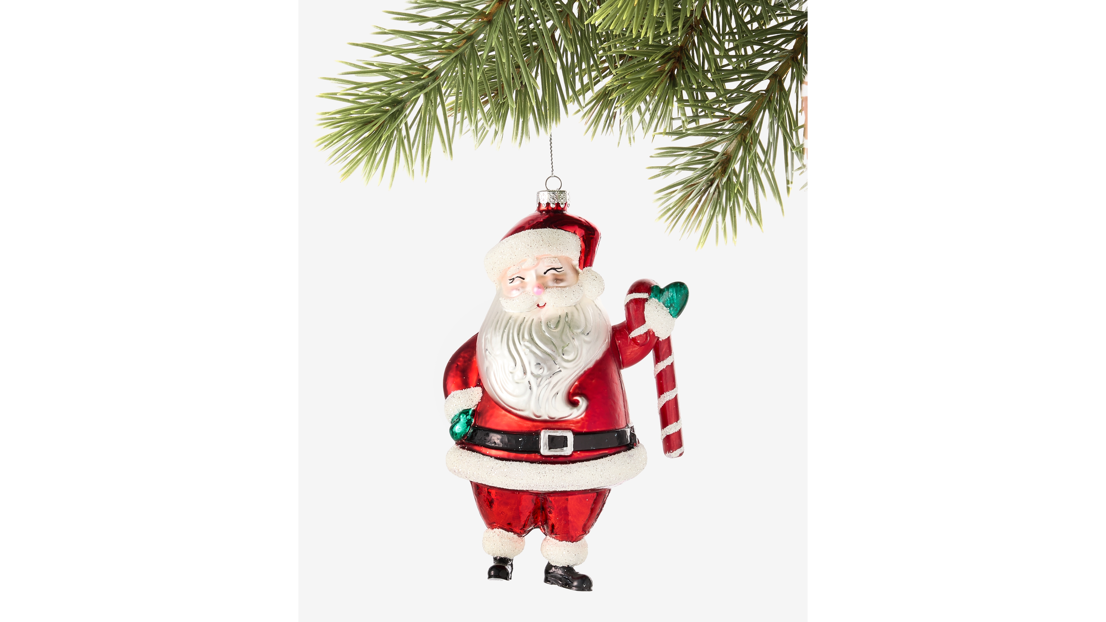 Holiday Lane Christmas Cheer Santa Ornament, Macy's Exclusive