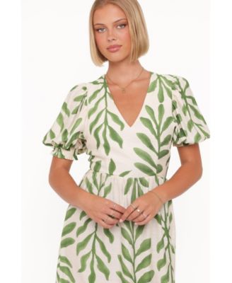 Women's Steele Puff Sleeve Midi Dress