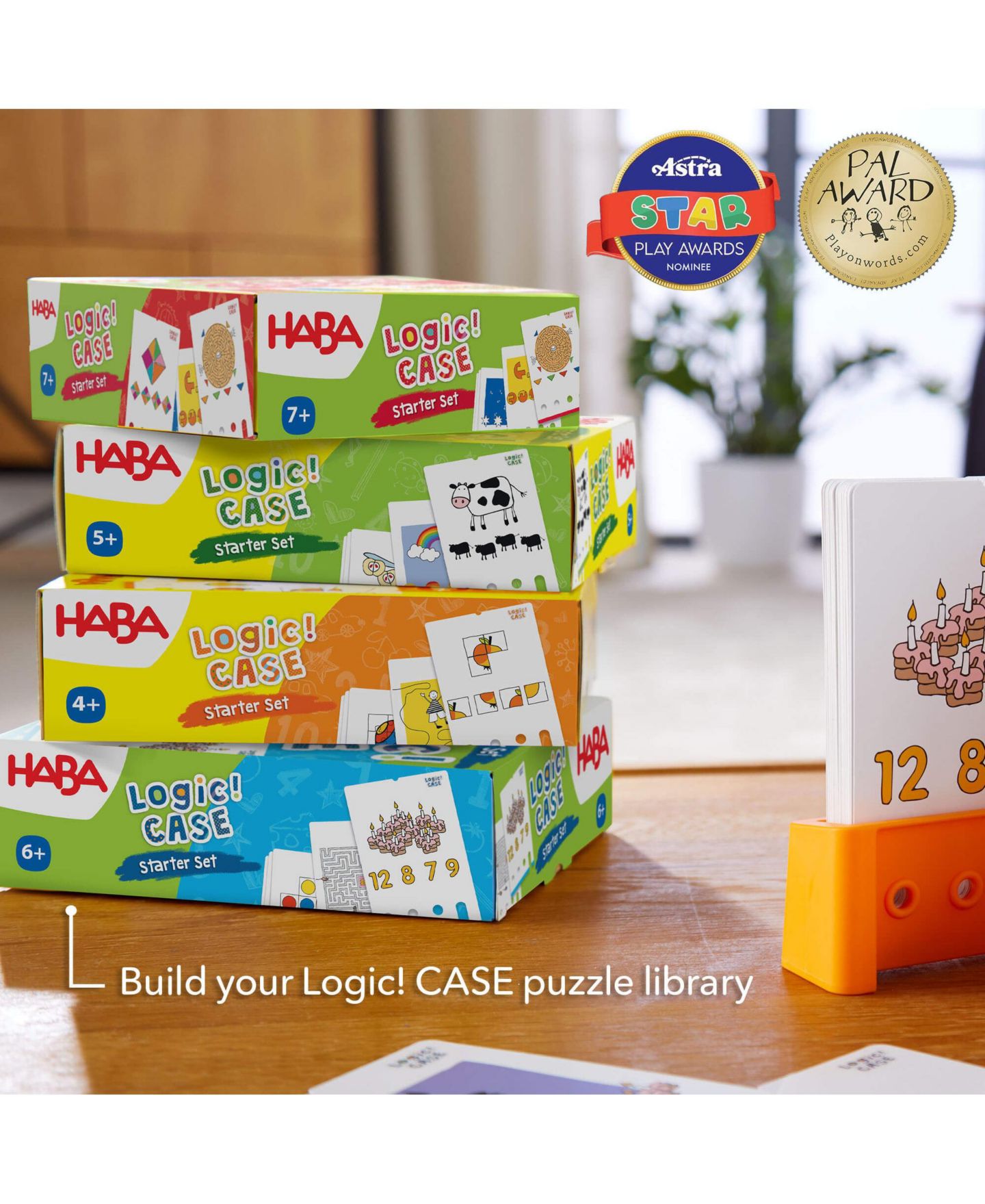 Детская игрушка Haba Logic! Case 77 Puzzles Brain Teaser Game, Ages 5+ — фото 8