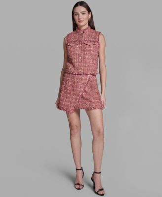 Women's Button-Up Tweed Vest