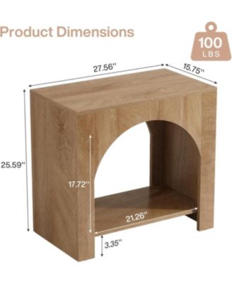 Nightstand with Storage, Large Bed Side Table for Bedroom, 1PCS