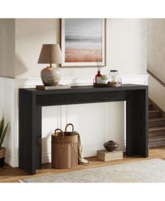 Media Console, 55-Inch Wooden Sofa Table with Storage for Entryway, Foyer, Hallway, Living Room