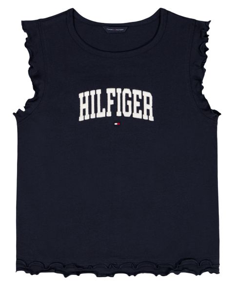 Топ Tommy Hilfiger Sleeveless для девочек, цвет: Тёмно-синий