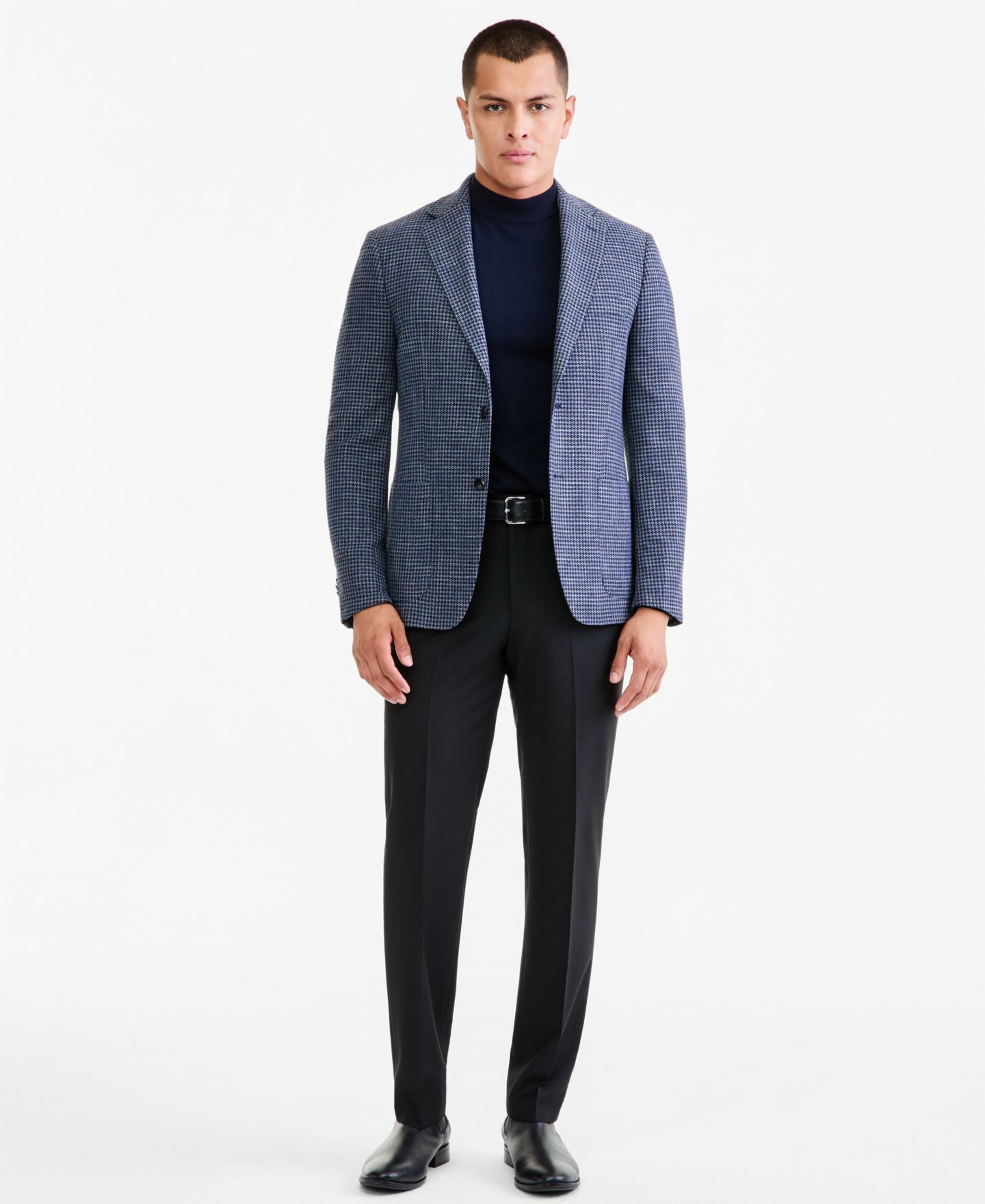 Мужской пиджак Michael Kors Classic-Fit Soft Patterned Sport Coat, цвет: Синий клетчатый — фото 3
