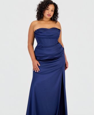 corset dress plus size Black Lace Corset Dress – Sheer Tulle main image 1