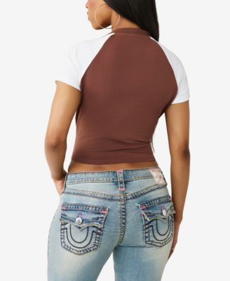 Women's Contrast Raglan Baby T-Shirt