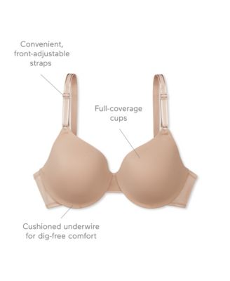 Women's Cushioned Underwire Lightly Lined T-Shirt Bra 1593