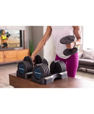 Set of Two 50 Lb. Adjustable Dumbbells