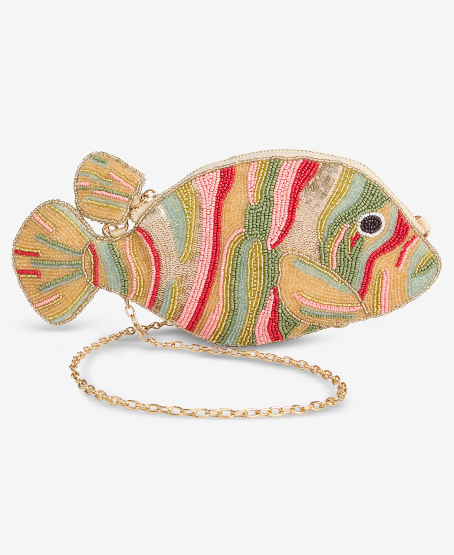 Beaded Fish Crossbody Bag