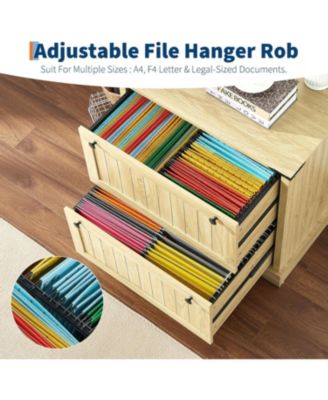 Farmhouse File Cabinets with 2 Drawers,30 in File Cabinets with Hanging File Folders for A4/Letter/Legal Size Documents