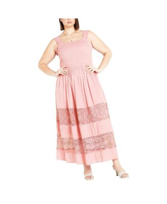 Women's By The Beach Crochet Maxi Dress