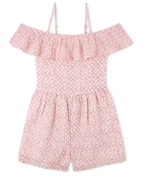 Детские abercrombie kids Girls' 5-16 Sleeveless Ruffle Romper