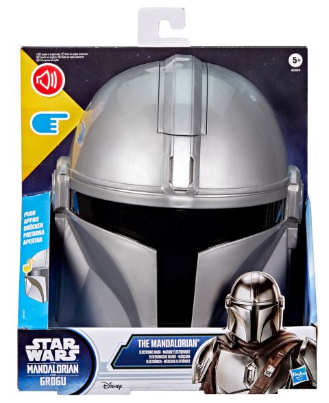 Детская игрушка Star Wars The Mandalorian Electronic Adjustable Strap Mask, Ages 5+