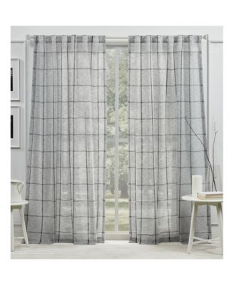 Rubin Sheer, Back Tab and Rod Pocket Single Curtain Panel