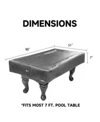  Russet Heavy Duty Leatherette Pool Table Covers, Waterproof & Tearproof Cover for Pool Table