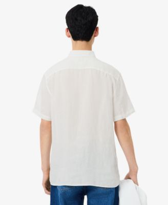 Men's Regular-Fit Logo Linen Shirt