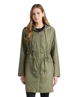 Women's Reversible Coat with Adjustable Waist