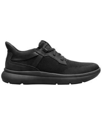 Men's Fleet Knit Elastic Lace Slip-On Sneakers