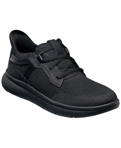 Мужские кроссовки Florsheim Fleet Knit Elastic Lace Slip-On, цвет: Чёрный