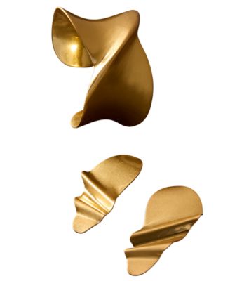 New York Gold-Tone Dynamic Twisted Cuff Bracelet