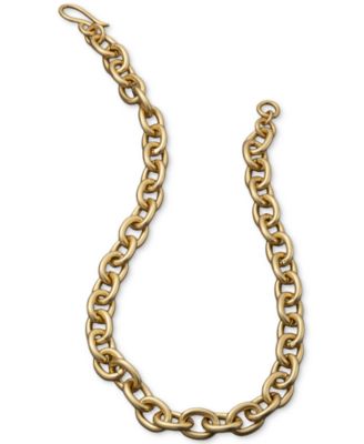New York Gold-Tone Drama Link Collar Necklace