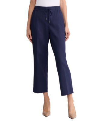 Women's Linen-Blend Pull-On Pants