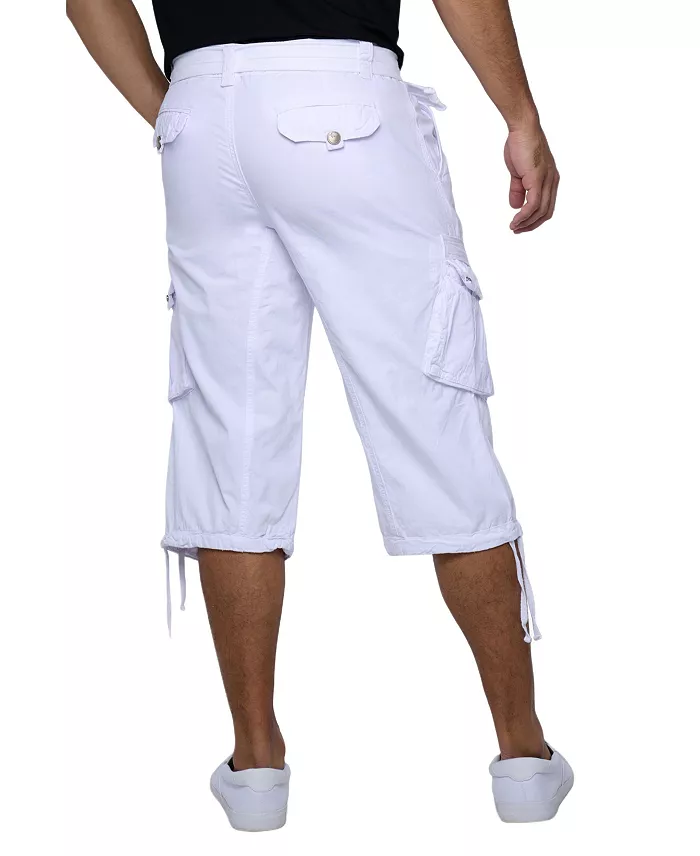 Men's Belted Below Knee Long Cargo Shorts - thumbnail 6