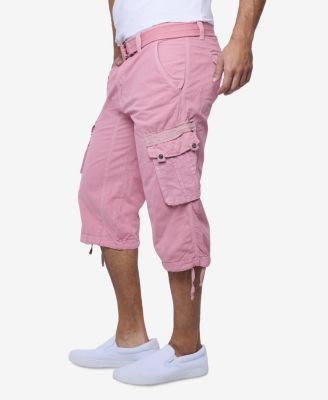 X RAY Big & Tall XRAY Belted Below Knee Long Cargo Shorts