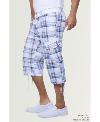 XRAY Men's Belted Below Knee Long Cargo Shorts