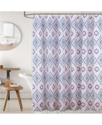 90 GSM Printed Peva Glit Jaxx Shower Curtain 70" x 72" Blush