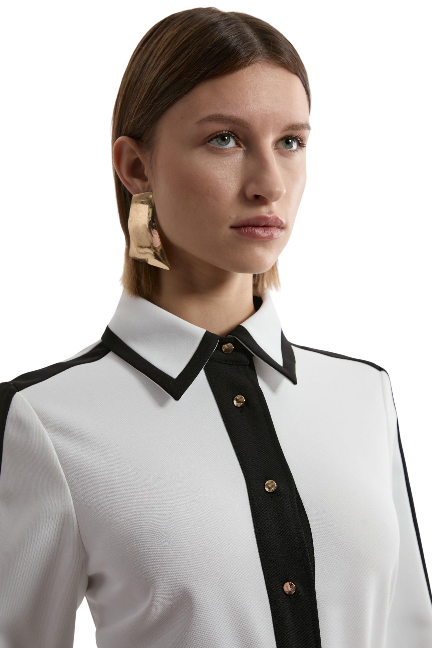Women's Belted Midi Shirt Dress