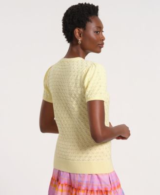 Women's Short-Sleeve Crewneck Sweater