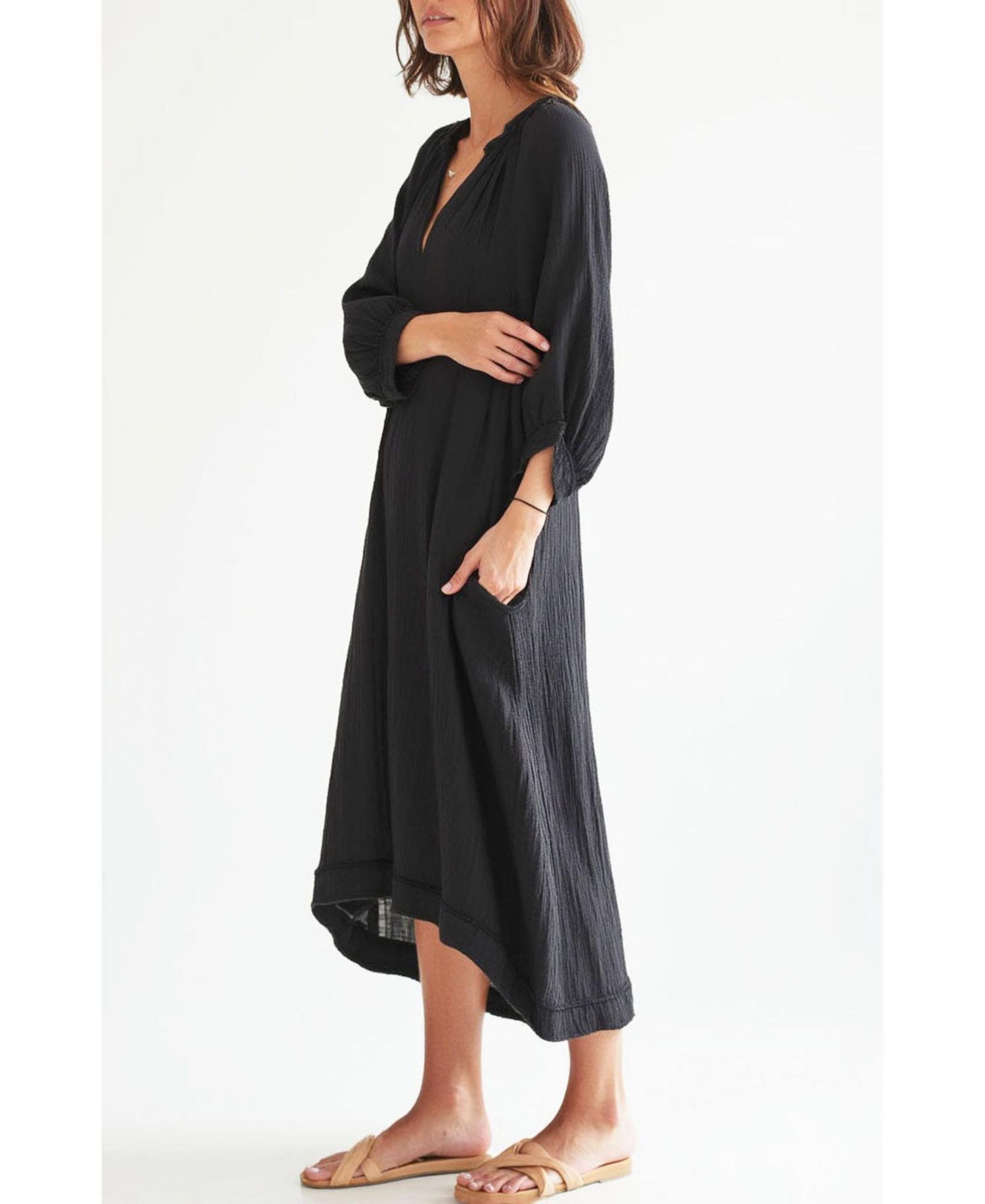 Women's Ocean+Main Gauze Dress with Pockets
