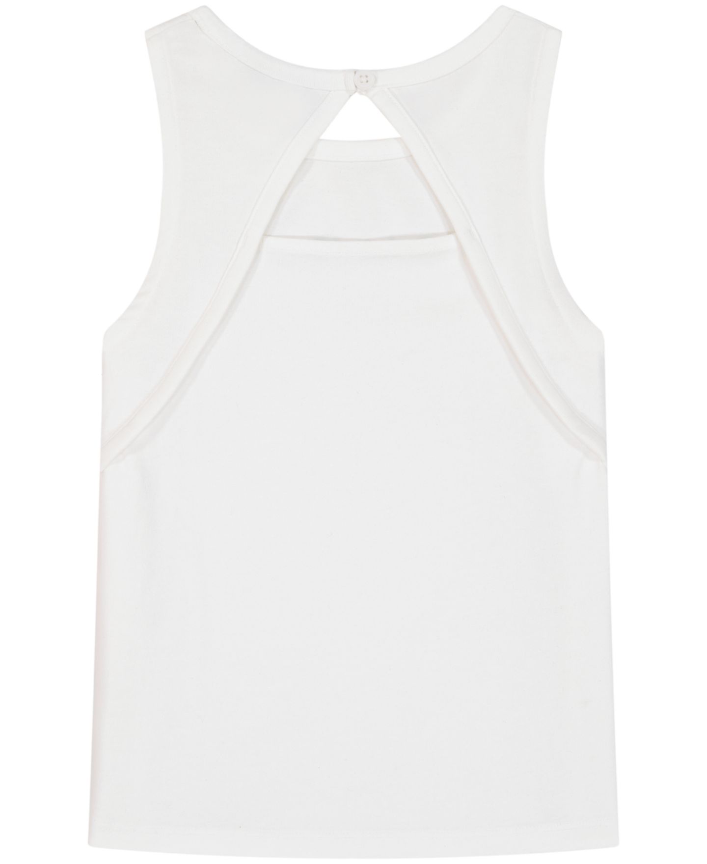 Топ Calvin Klein Sleeveless Scoop Neck для девочек, цвет: Белый — фото 2