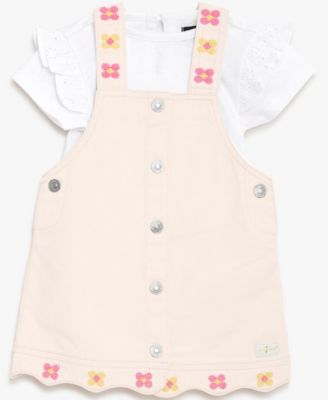 Baby Girls' Jumper Dress and Bodysuit, 2-Piece Set