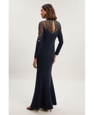 Women's Crystal Embellished Maxi Dress