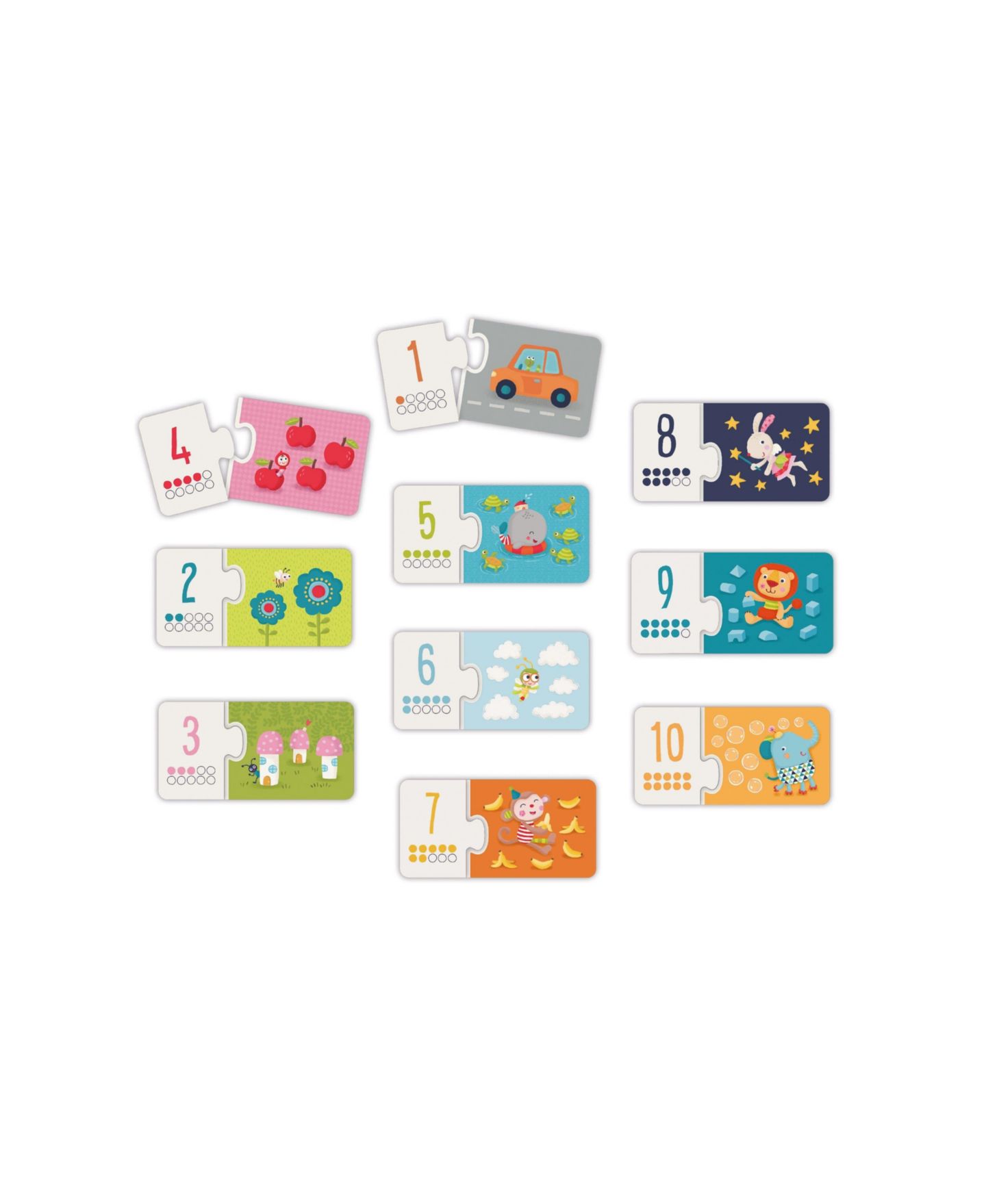 Детские игрушки Bababoo and friends Match Numbers & Opposites Learning Puzzle Set, цвет: Open Miscellaneous — фото 9