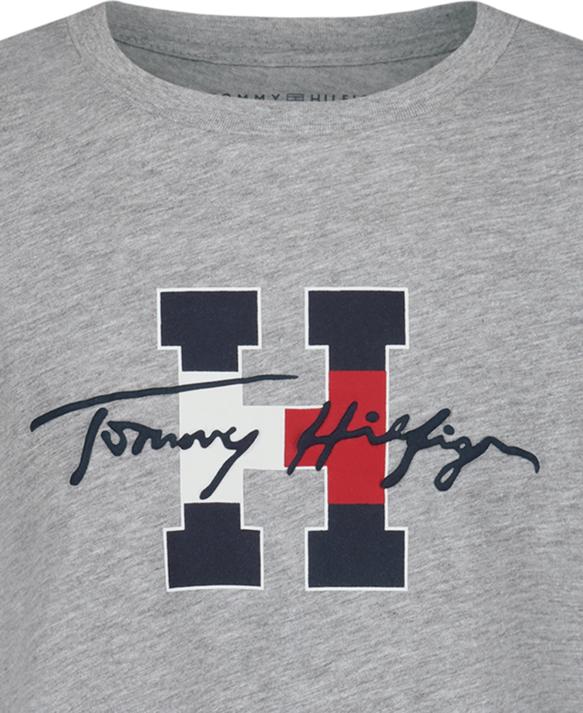 Tommy Hilfiger Boys' 4-7 Script H Crewneck T-Shirt