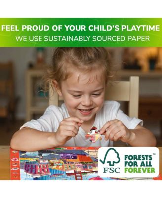 4 x 60 Pieces Puzzles for Kids Ages 4-6 -  Educational Search & Find Toy