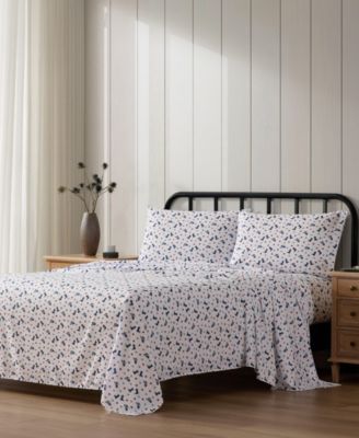 Boots N Hats Bow Stars Microfiber 4-Pc. Sheet Set, Full