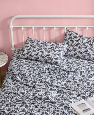 Ballet Bows Microfiber 3-Pc. Sheet Set, Twin XL