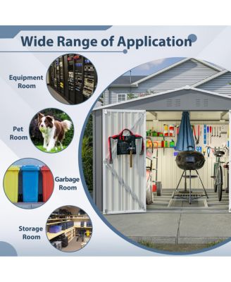 Streamdale 10x8 FT Outdoor Tool Storage Shed, All Weather Metal Shed